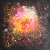 happy-fire-100x100cm-oil-on-canvas-kristina-sretkova-sofia-2013