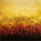 Golden Surface III., 90x90, oil on canvas, Kristina Sretkova Berlin 2015
