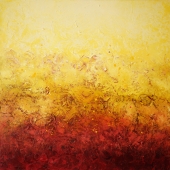 Fire of Love, 90x90cm, oil on canvas, Kristina Sretkova Berlin 2015